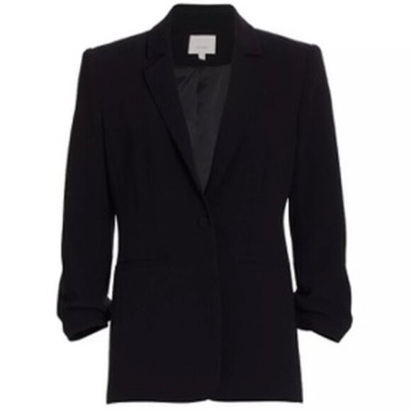 LNWOT Cinq à Sept  Khloe Crepe Ruched Blazer - Picture 1 of 4